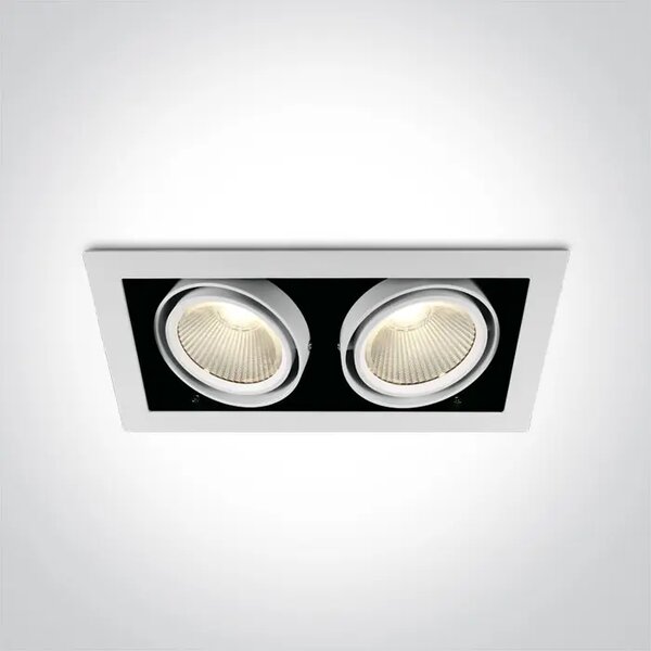 UGRADBENA SVJETILJKA LED/2×30W/3000K/2700lm/38°/230V DM51230/W/W