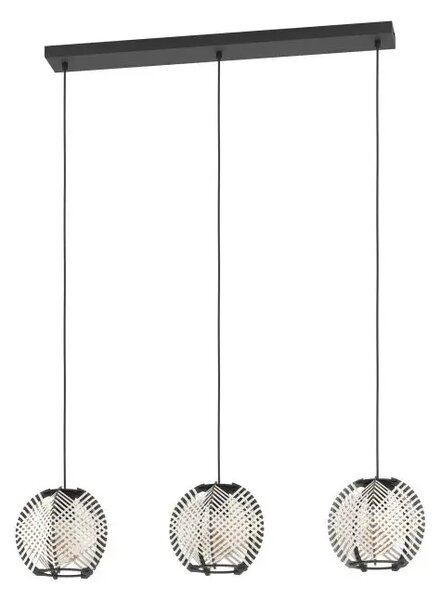 VISILICA 3xE27 D-920, CRNO/BIJELA WAVERTON 44007