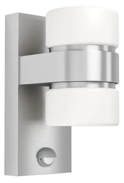 VANJSKA ZIDNA LAMPA 2xLED 2X6W, ALU GUS/BIJELA ATOLLARI 96277