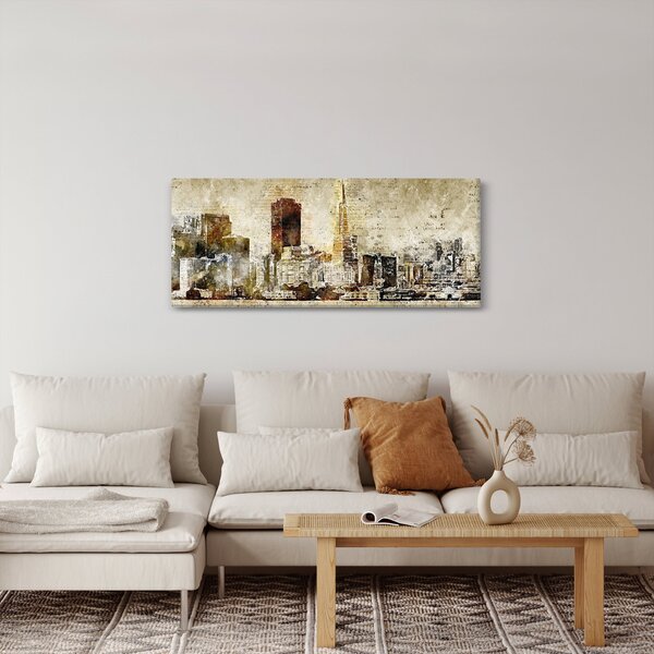 Slika - Umjetnički izveden grad (120x50 cm)