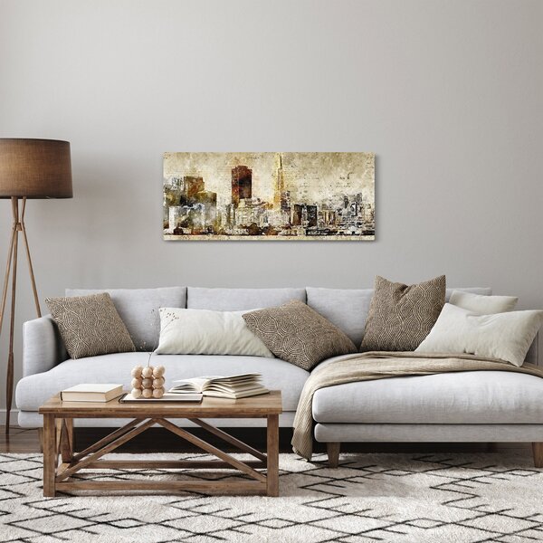 Slika - Umjetnički izveden grad (120x50 cm)