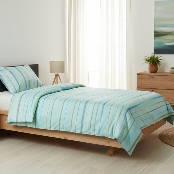 Posteljina Zarja 140x200 cm - Mint plava
