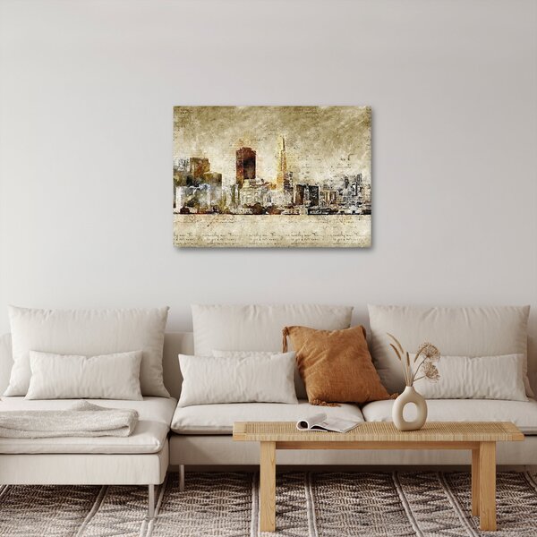 Slika - Umjetnički izveden grad (70x50 cm)