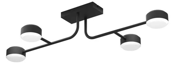 STROPNA LAMPA 4xLED 4X6,8W, CRNO/BIJELA CLAVELLINA 900351