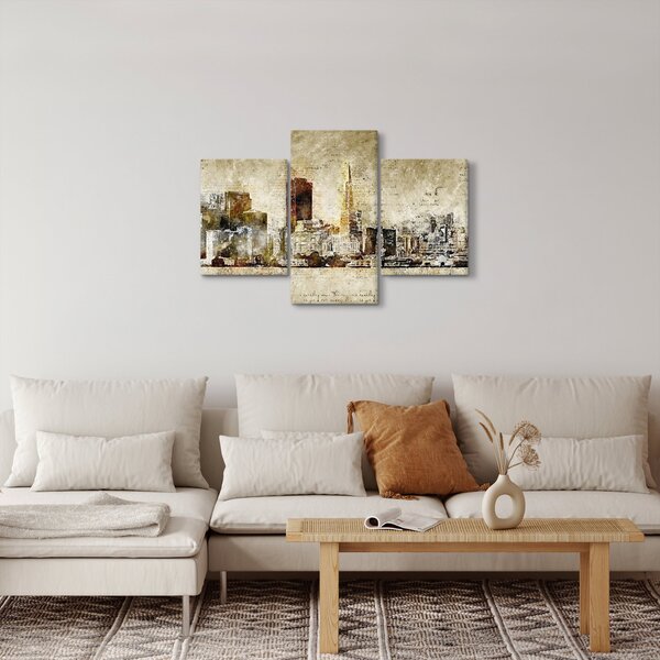 Slika - Umjetnički izveden grad (90x60 cm)