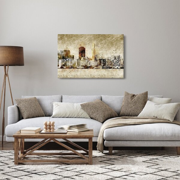 Slika - Umjetnički izveden grad (90x60 cm)