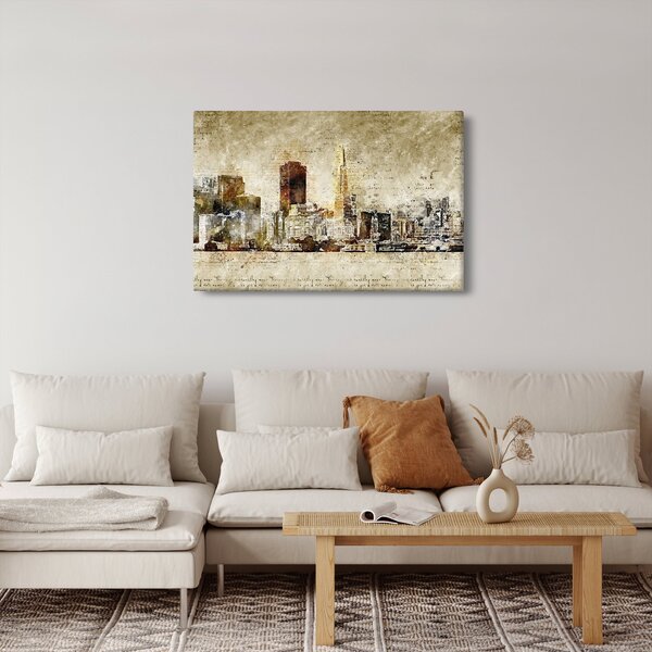 Slika - Umjetnički izveden grad (90x60 cm)