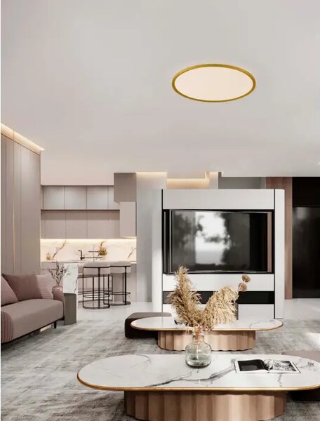 AOTON PLAFONJERA/ZIDNA LAMPA LED /2700-3000K/55W/4661Lm/BRUSHED GOLD NL9030513