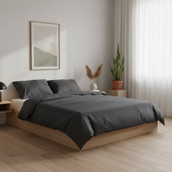 Posteljina Basic – Antracit siva