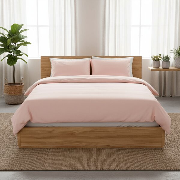 Posteljina Basic – Puderasto roza