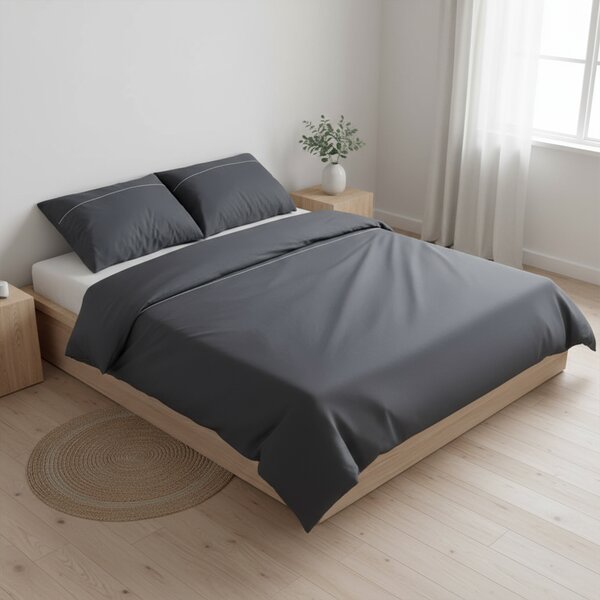 Posteljina Basic – Antracit siva