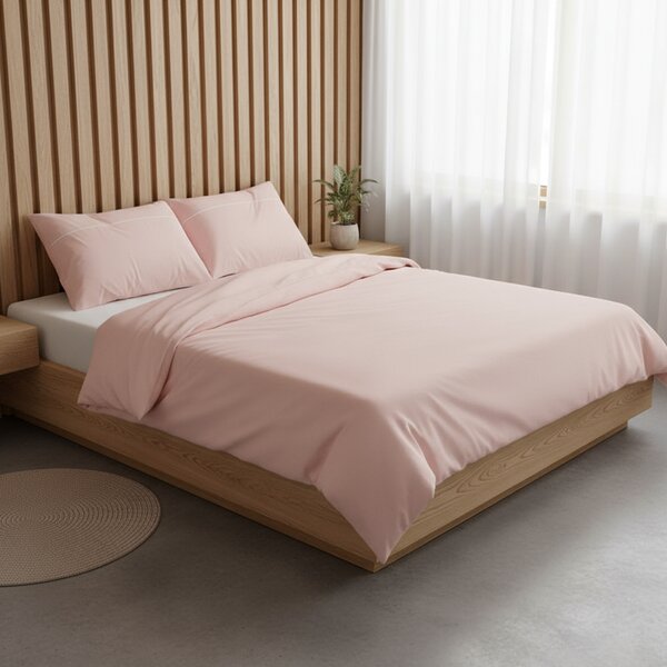 Posteljina Basic – Puderasto roza