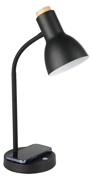 STOLNA LAMPA 1xLED 6W, NA DODIR, SA PUNJAČEM, CRNA VERADAL-QI 900628