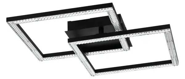 PLAFONJERA 1xLED 21W, CRNA/PROZIRNO STAKLO LEJIAS 99799