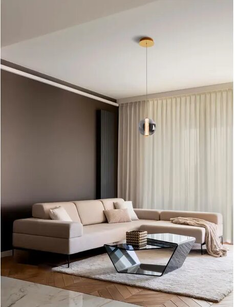 NAVI VISILICA LED/3000K/8W/934Lm/ZLATNA& GRAY NL9186951