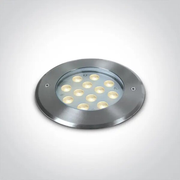 UGRADBENA VANJSKA PODNA SVJETILJKA LED 12X1W CW SS316 IP68 24V DM69066D/C