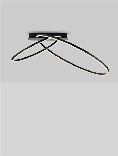KIKLOS STROPNA SVJETILJKA LED/3000K/42W/1923Lm/CRNA NL9248171
