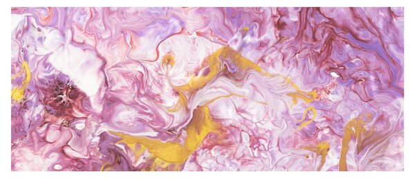 Slika - Ružičasta apstrakcija (120x50 cm)