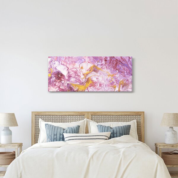 Slika - Ružičasta apstrakcija (120x50 cm)