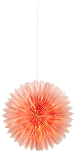 SOLINA VISILICA ZVIJEZDA ROZA 60cm 1/E14/2,0m MA705972