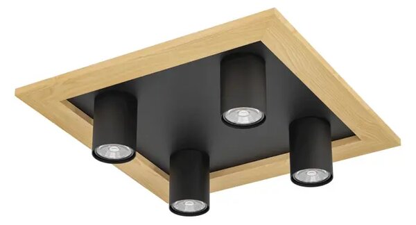 STROP/REFLEKTOR 4xGU10, 4X4,5W, DRVO/CRNA VALCASOTTO 900435
