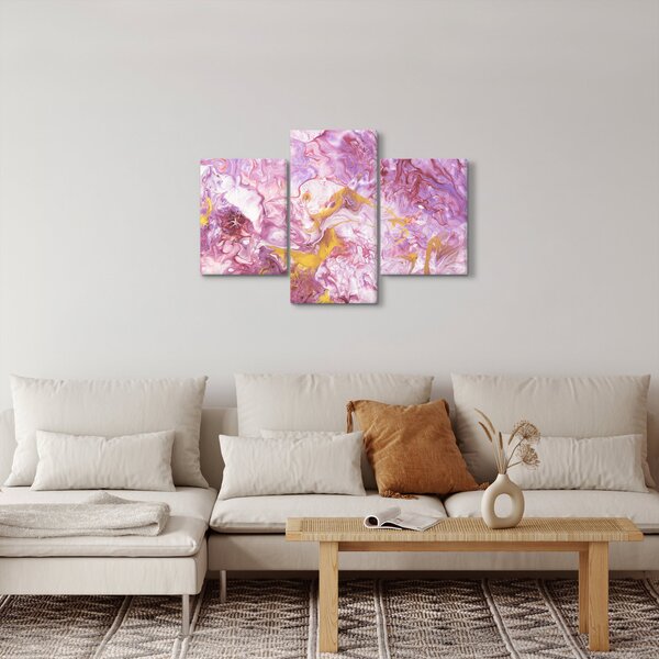 Slika - Ružičasta apstrakcija (90x60 cm)