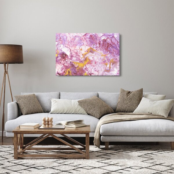 Slika - Ružičasta apstrakcija (90x60 cm)
