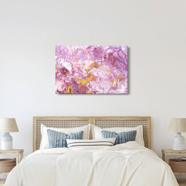 Slika - Ružičasta apstrakcija (90x60 cm)