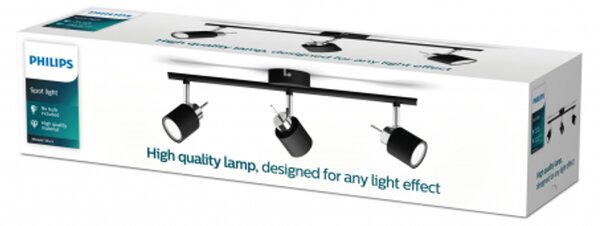 Meranti STROPNI REFLEKTOR crni 3x35W 230V 8719514465411