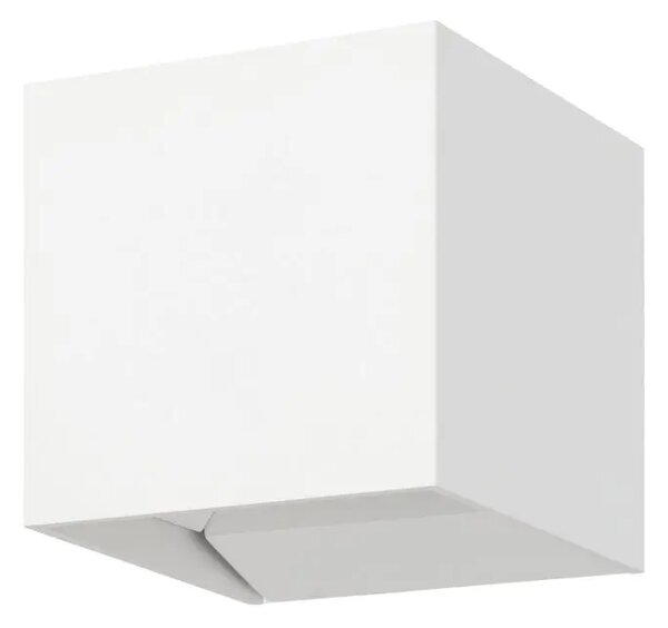 VANJSKA ZIDNA LAMPA 2xLED 2X2,8W, 100X100 KOCKA BIJELA CALPINO 3 901063