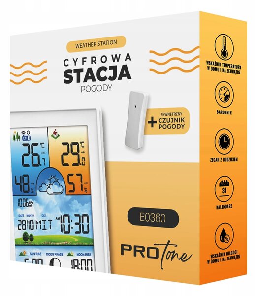 LCD bežično digitalno vrijeme + vanjska jedinica