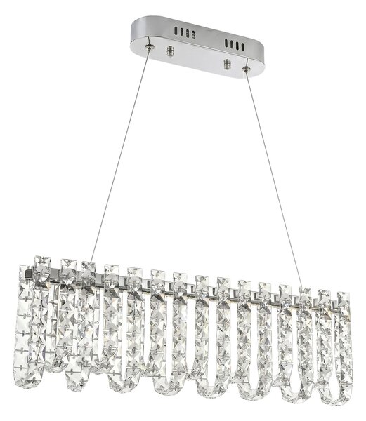 LED kristalna viseća svjetiljka SWE073-CP 60cm Chrome