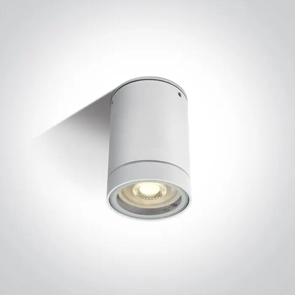STROPNA SVJETILJKA 1×GU10/35W/230V/6.5x9.5cm/IP54 BIJELA DM67130C/W