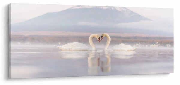 Slika - Zaljubljeni labudovi (120x50 cm)