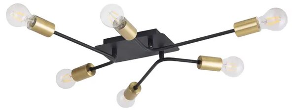 LANNY STROPNA SVJETILJKA E27 6X MAX 15/CRNA/IP20 RA2103