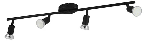 REFLEKTOR 4xLED GU10, 4X2,8W, CRNI BUZZ-LED 32432