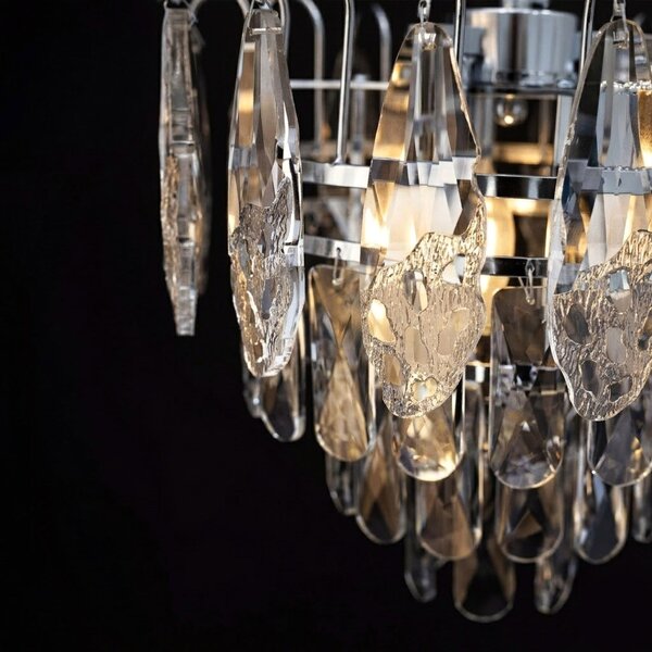 Kristalna viseća svjetiljka SWE077-CP 30cm Chrome