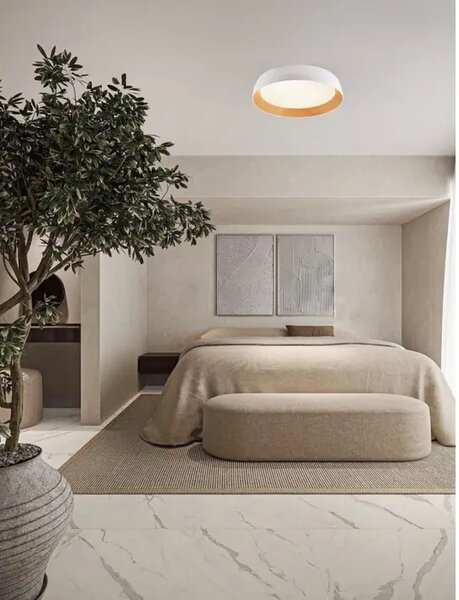 SIGI PLAFONJERA LED /3000K/50W/4201Lm/BIJELA & WOOD NL9030504