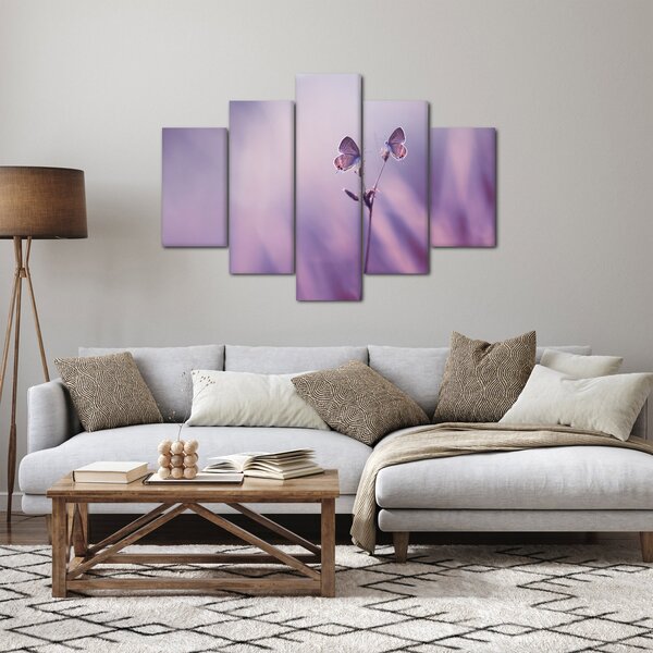 Slika - Ljubičasti leptirići (150x105 cm)