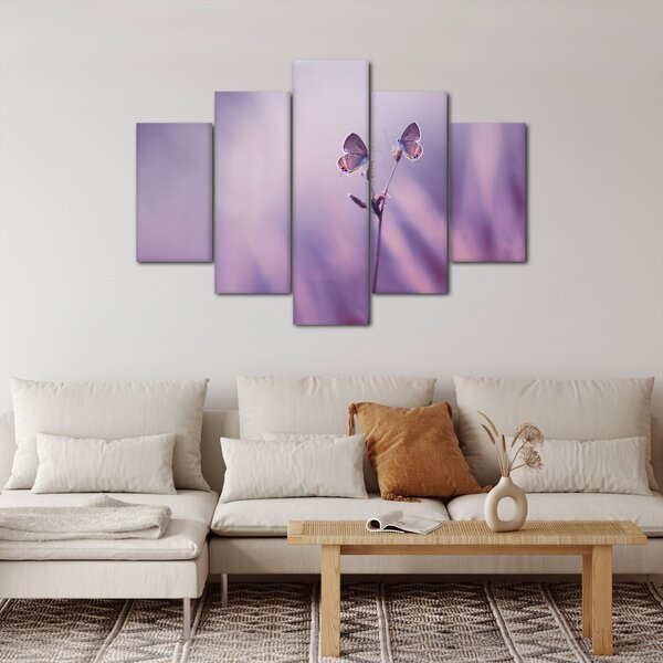 Slika - Ljubičasti leptirići (150x105 cm)