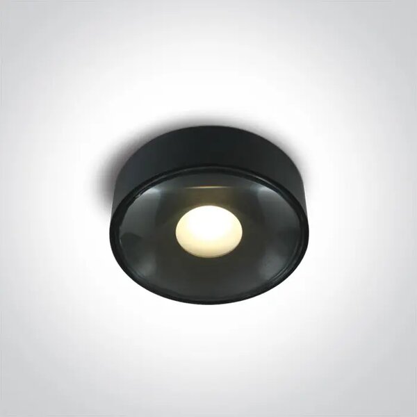 PLAFONJERA LED/6W/480lm/3000K/230V IP65 107mm CRNA DM67484/B/W
