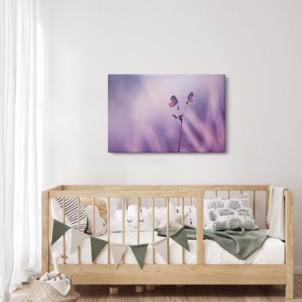 Slika - Ljubičasti leptirići (90x60 cm)