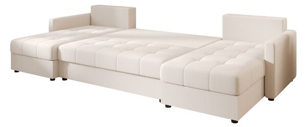 Razvlačna U kutna garnitura VENORIA 285x146 cm, krem + 2 jastuka GRATIS