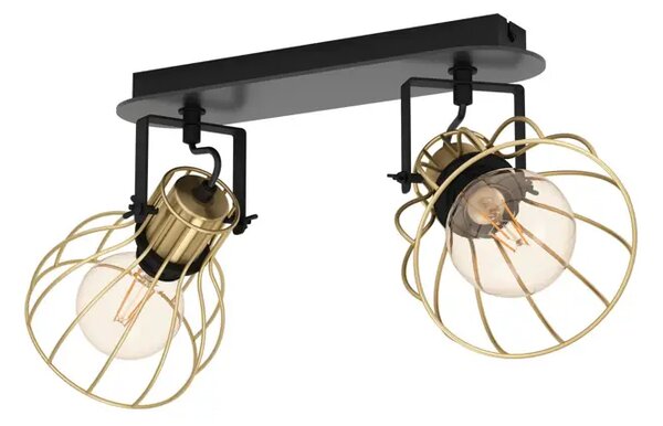 REFLEKTOR 2xE27 CRNA/MESINGSAMBATELLO 900383