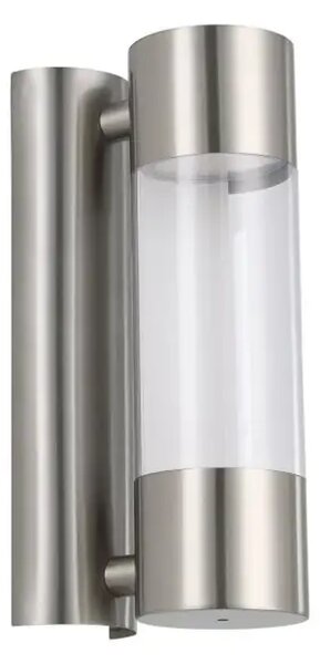 VANJSKA ZIDNA LAMPA 2xLED 2X3,7W, INOX/PLASTIKA ROBLENDO 96013