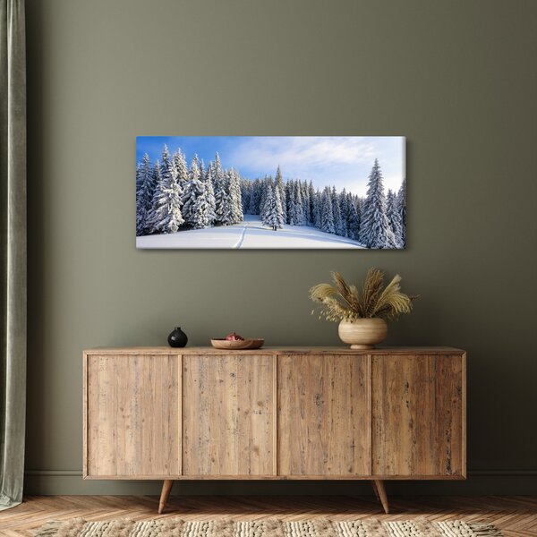 Slika - Zima u šumi (120x50 cm)