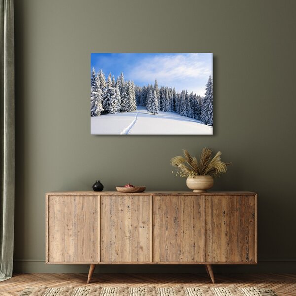 Slika - Zima u šumi (90x60 cm)