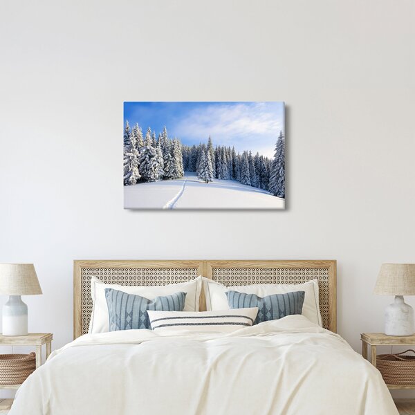 Slika - Zima u šumi (90x60 cm)