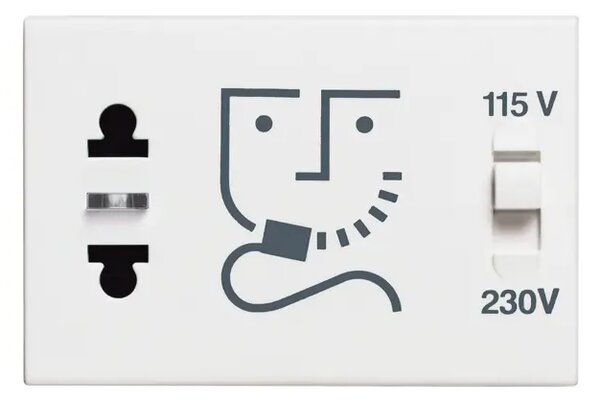 UTIČNICA ZA BRIJAĆI APARAT 2P/115V/250V 3M BIJELA RW4177