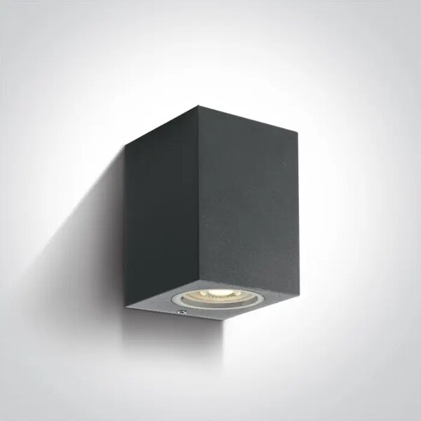 ZIDNA SVJETILJKA GU10/7W IP65 ANTRACIT 100x77x77mm DM67426/AN